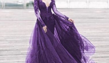 Midnight Purple Bridal Dress